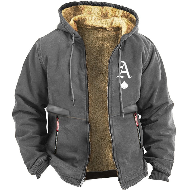 Men's Aces Winter Fleece Full Zip Hoodie
