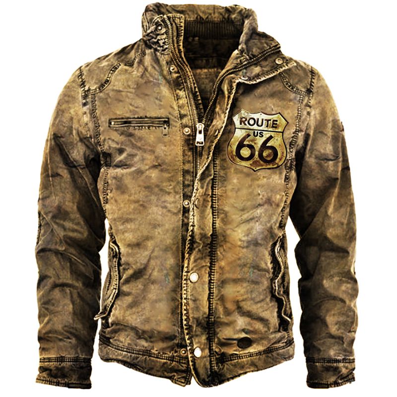 Men's Route 66 Retro Washed Warm Jacket