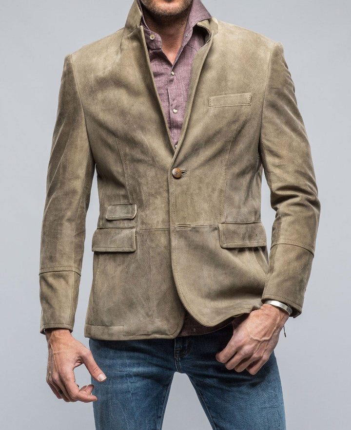 Daily Solid Suede Notch Lapel Pocket Single Breasted Jacket