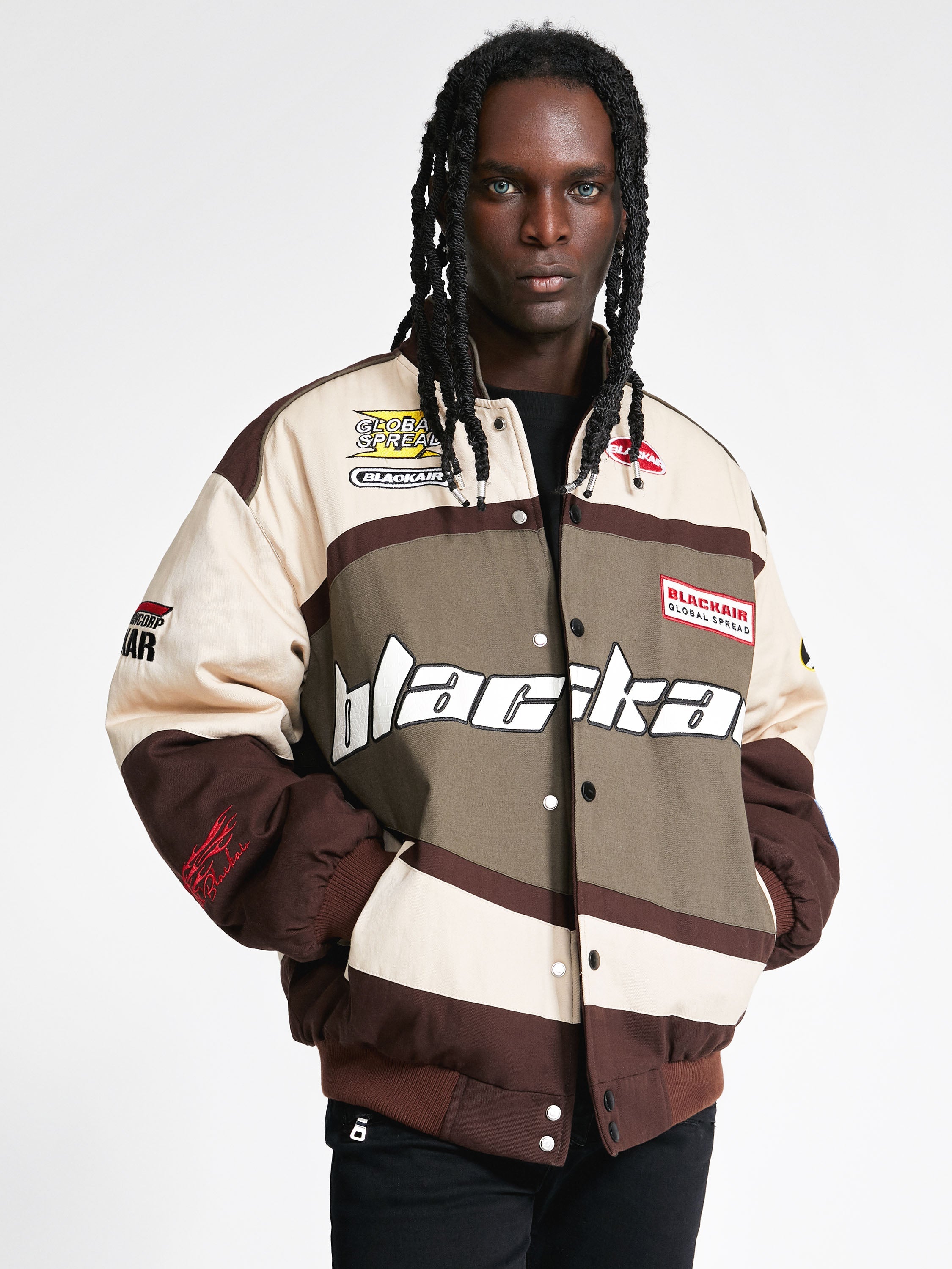 The Vimiaparty Retro Style Quilted Racing Jacket