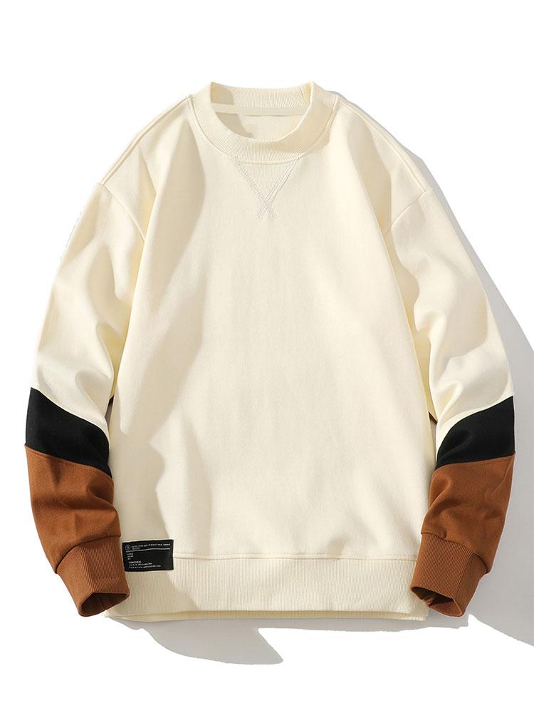 Color Block Crewneck Sweatshirt