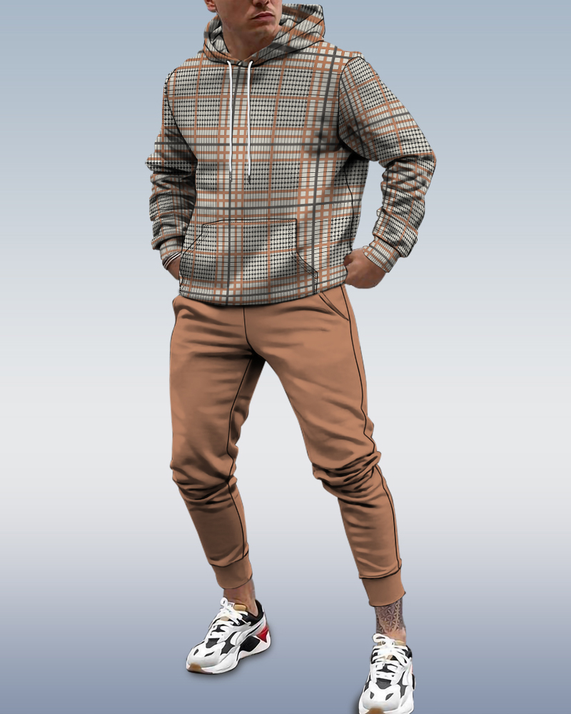 Men's Personalized Printed Hoodie Set 154